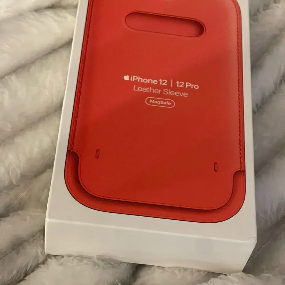Apple iphone 12pro max leather sleeve wristlet